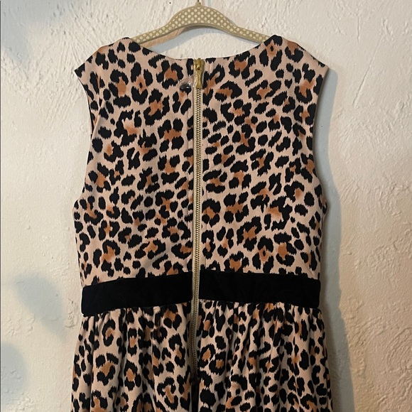 Kate Spade Leopard Print Dress with Red Flower - Picture 6 of 8